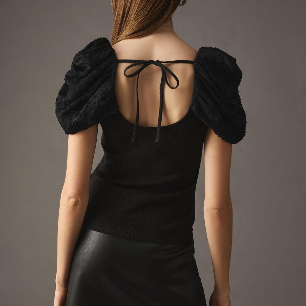 Maeve Draped-Sleeve Top, NWT, Size XXS